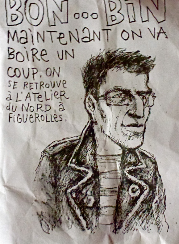 Le flyer pour Francis Vadillo, le 5 décembre 2014